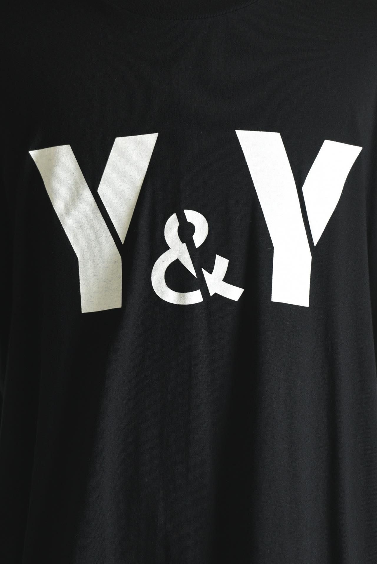 Yohji Yamamoto POUR HOMME 「Y&Y」プリントカットソー black
