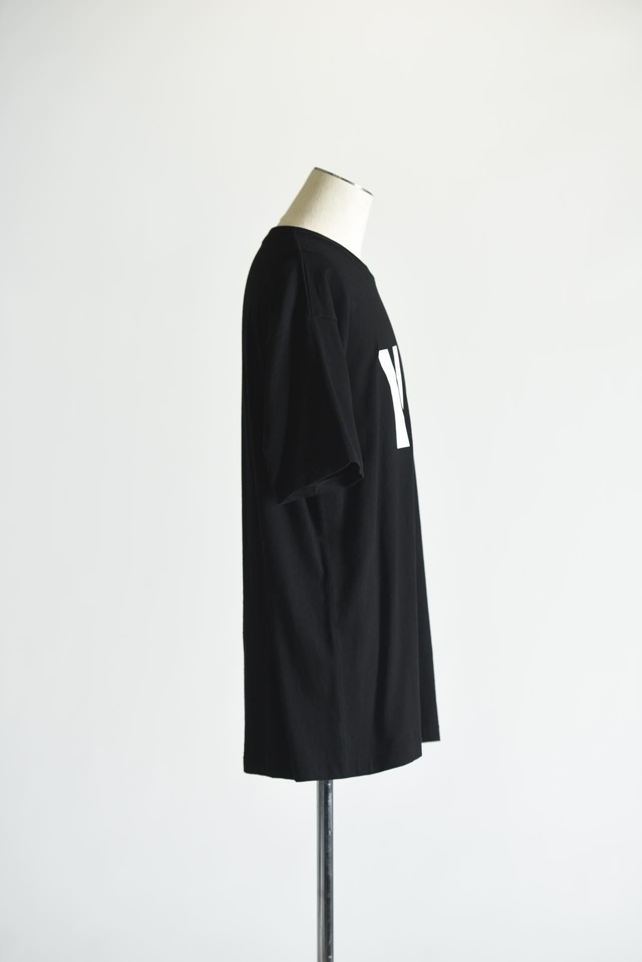 Yohji Yamamoto POUR HOMME 「Y&Y」プリントカットソー black