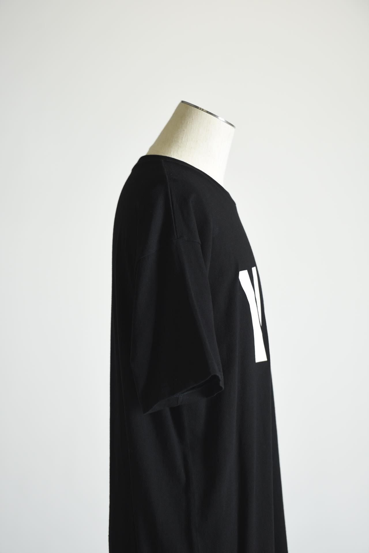 Yohji Yamamoto POUR HOMME 「Y&Y」プリントカットソー black