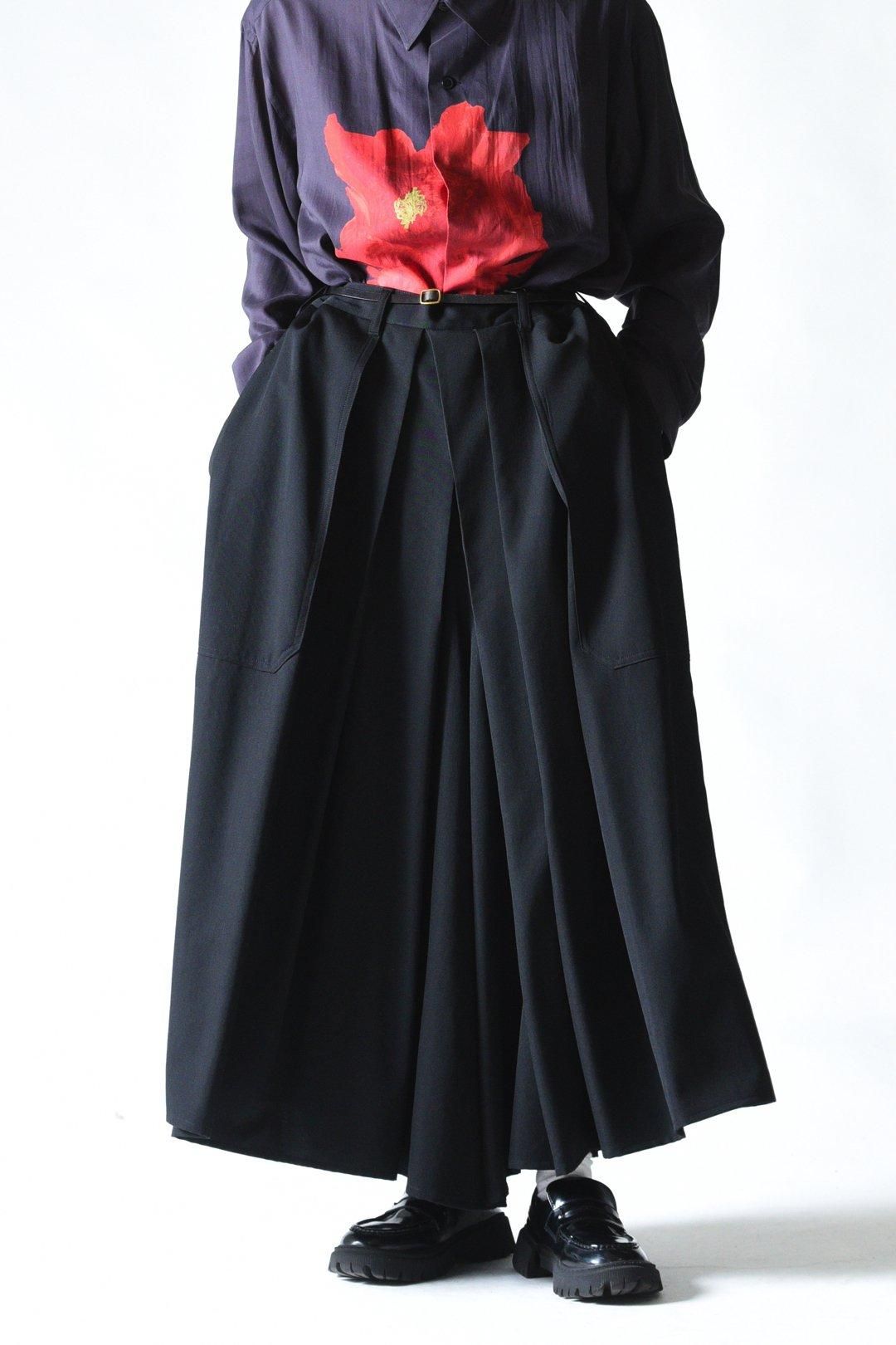 Yohji Yamamoto POUR HOMME ウールギャバジン袴パンツ - Ka na Yohji Yamamoto POUR HOMME ウールギャバジン袴パンツ - Ka na