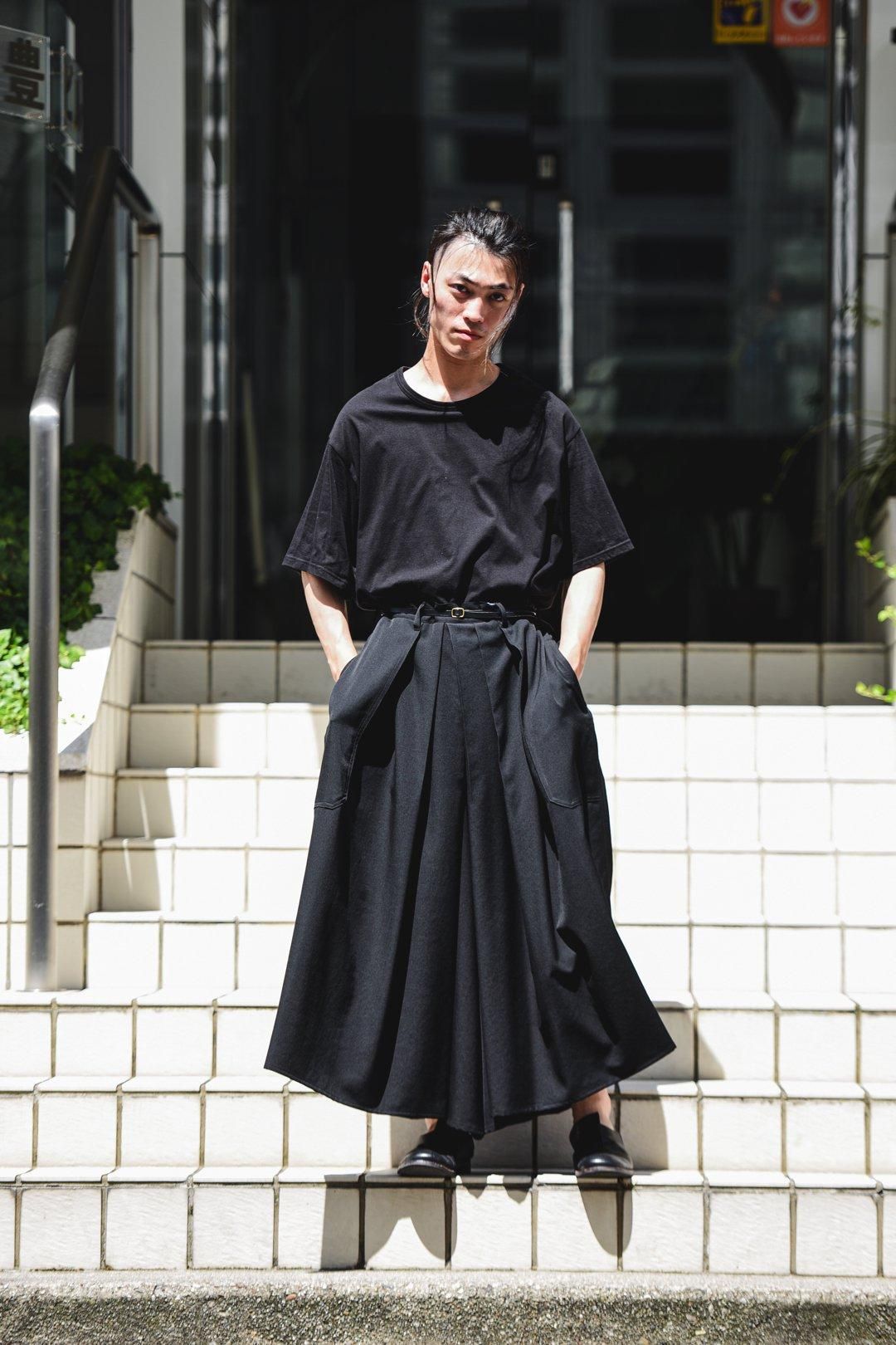 Yohji Yamamoto POUR HOMME ウールギャバジン袴パンツ - Ka na Yohji Yamamoto POUR HOMME ウールギャバジン袴パンツ - Ka na