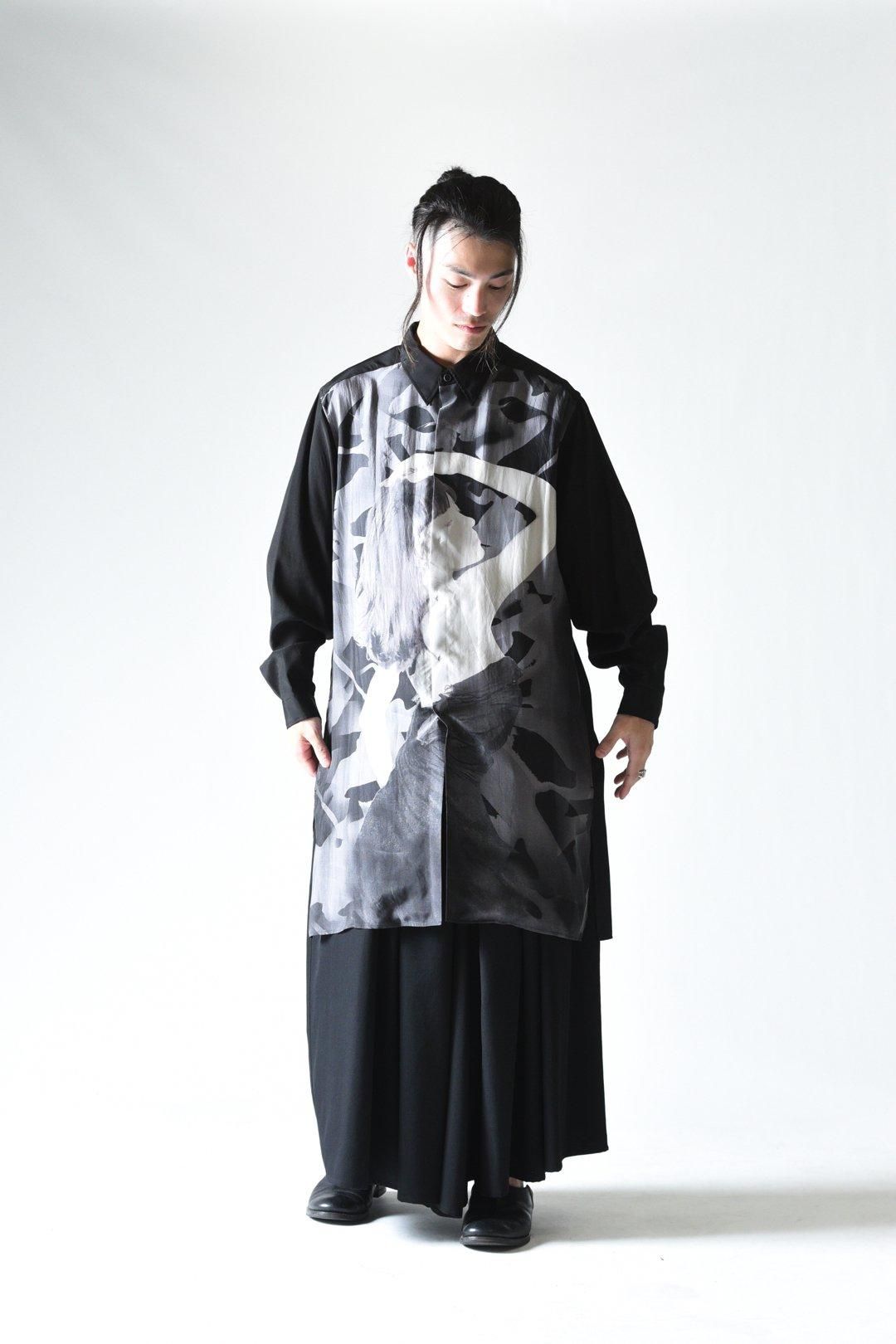 Yohji Yamamoto POUR HOMME 女優プリントロングブラウス - Ka na Yohji Yamamoto POUR HOMME 女優プリントロングブラウス - Ka na