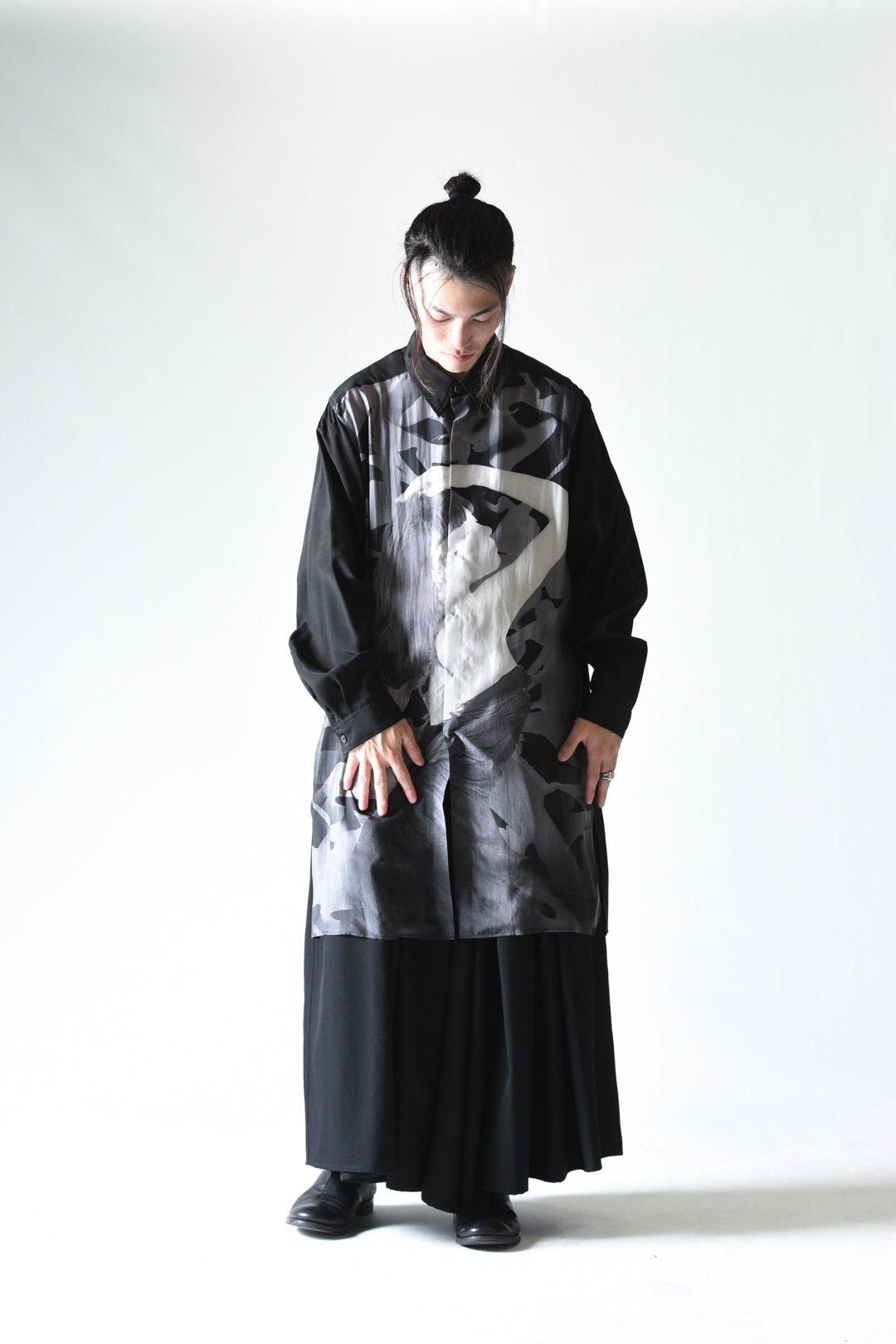 Yohji Yamamoto POUR HOMME 女優プリントロングブラウス - Ka na Yohji Yamamoto POUR HOMME 女優プリントロングブラウス - Ka na