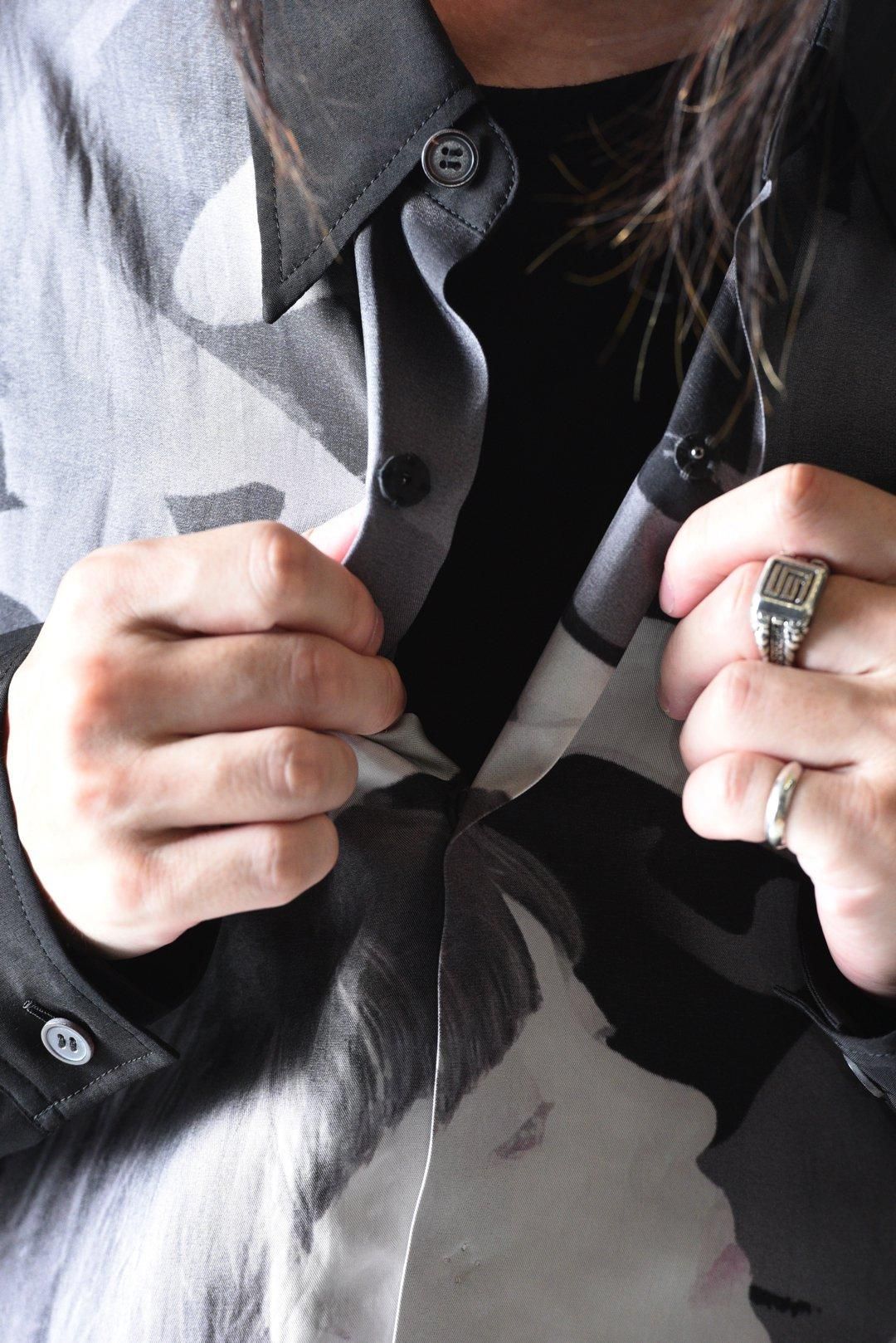 Yohji Yamamoto POUR HOMME 女優プリントロングブラウス - Ka na Yohji Yamamoto POUR HOMME 女優プリントロングブラウス - Ka na
