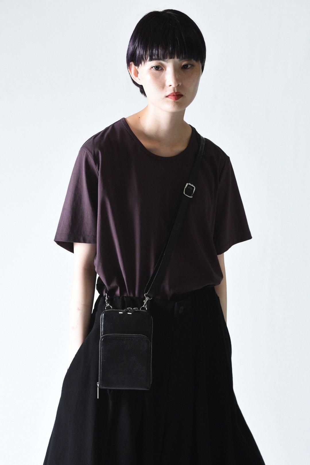 ヨウジヤマモト 牛革 カウレザー ノベルティー トップジップ ショルダーバッグ 中古・古着通販】YOHJI YAMAMOTO (ヨウジヤマモト) ノベルティ