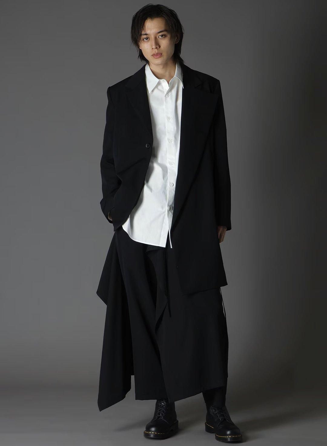 ヨウジヤマモト Yohji Yamamoto アシンメントリージャケット コート YOHJI YAMAMOTO Asymmetry Dictionary Jacket | HUES 福岡