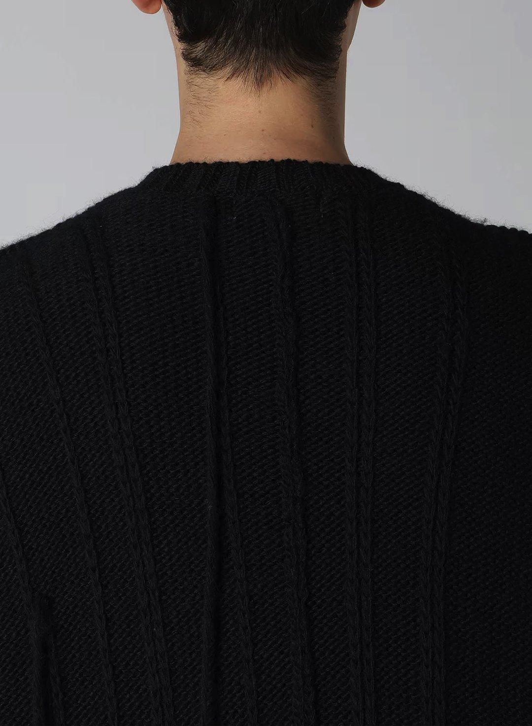 Yohji Yamamoto POUR HOMME 糸ふらしロングニットカーディガン Yohji Yamamoto POUR HOMME 糸ふらしロングニットカーディガン