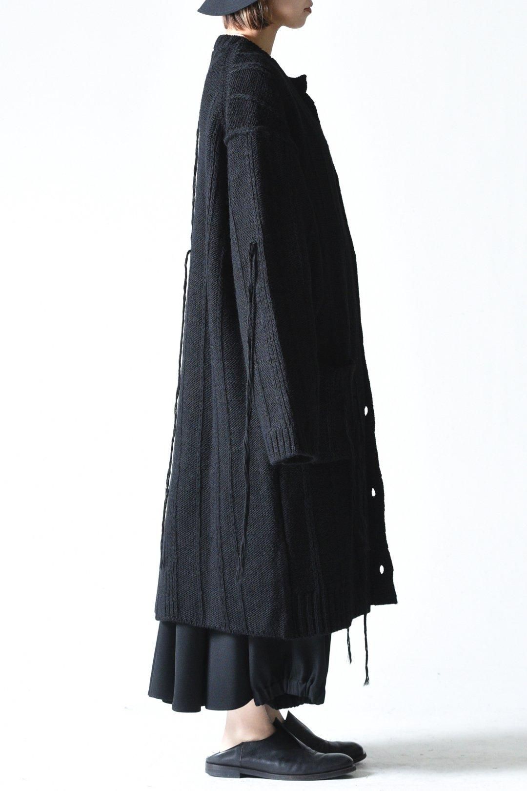 Yohji Yamamoto POUR HOMME 糸ふらしロングニットカーディガン