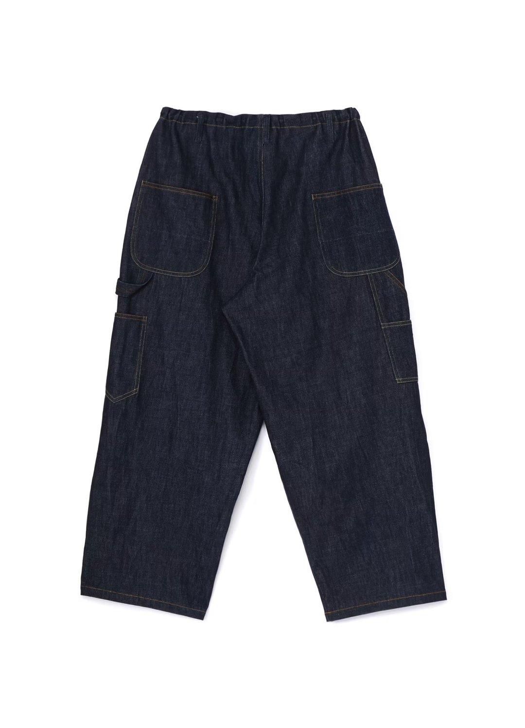 Y's for men 12oz DENIM PAINTER PANTS WITH COLOR COMBI STITCH
