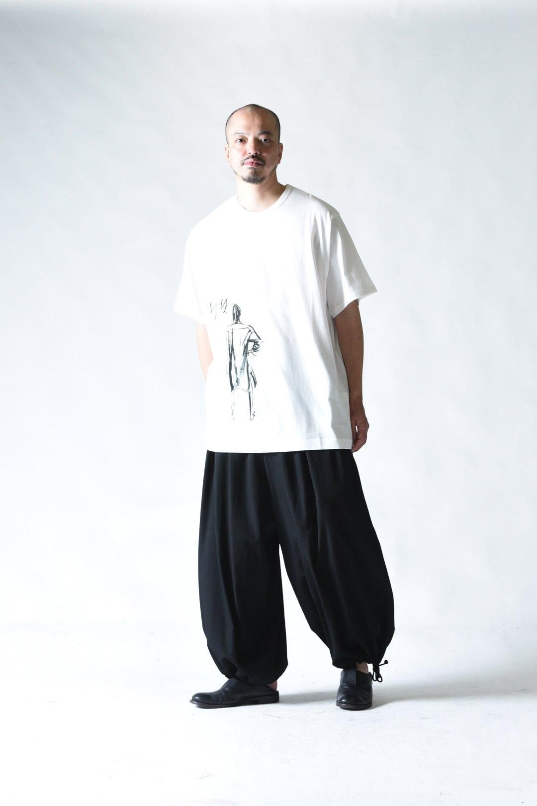 Yohji Yamamoto POUR HOMME 「デッサン画」プリントハーフスリーブ