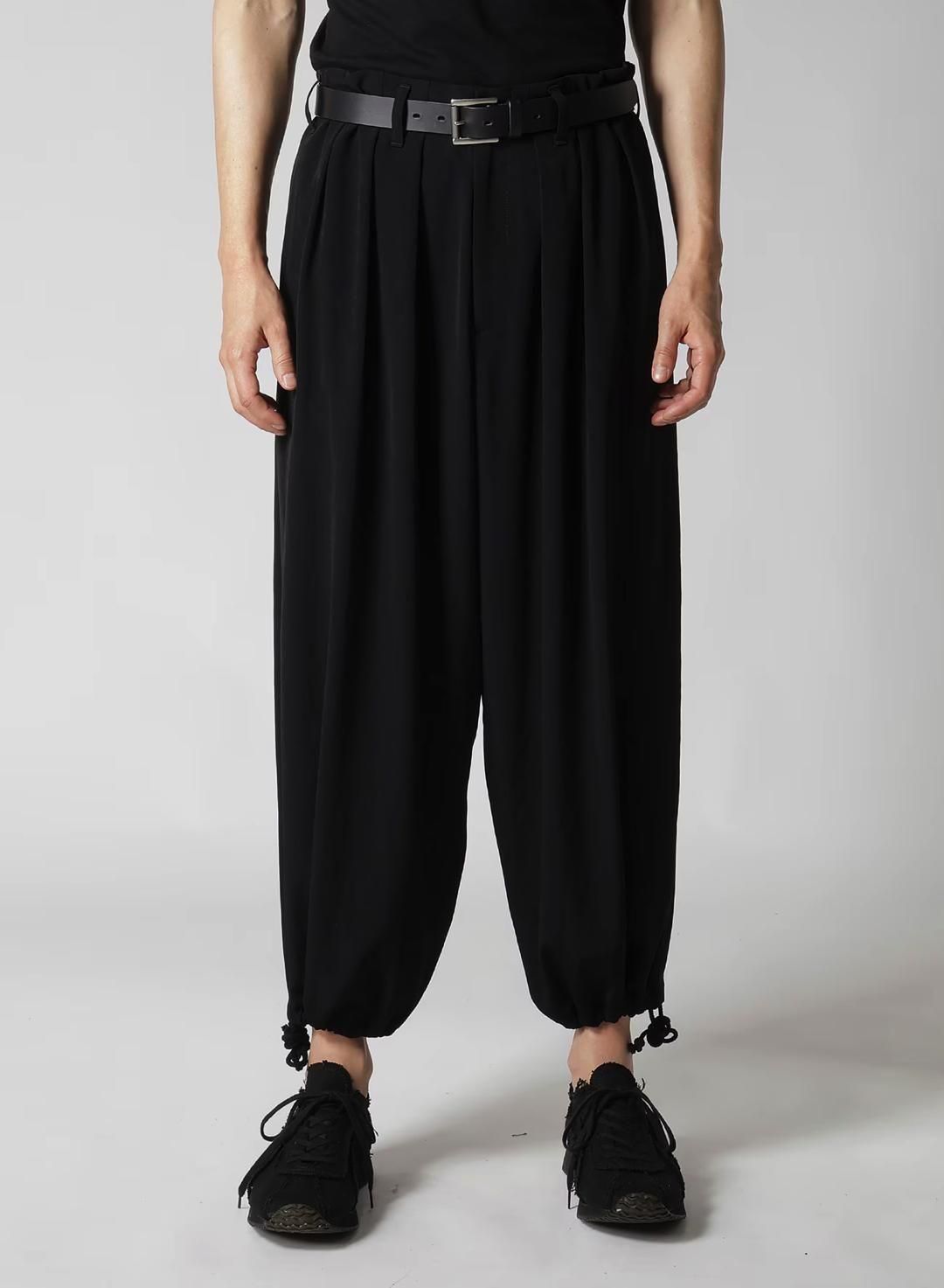 Yohji Yamamoto POUR HOMME トリアセテート PANTS Yohji Yamamoto POUR HOMME トリアセテートタキシードクロス