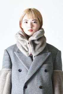 SUÉSADA Fur Snood Gray