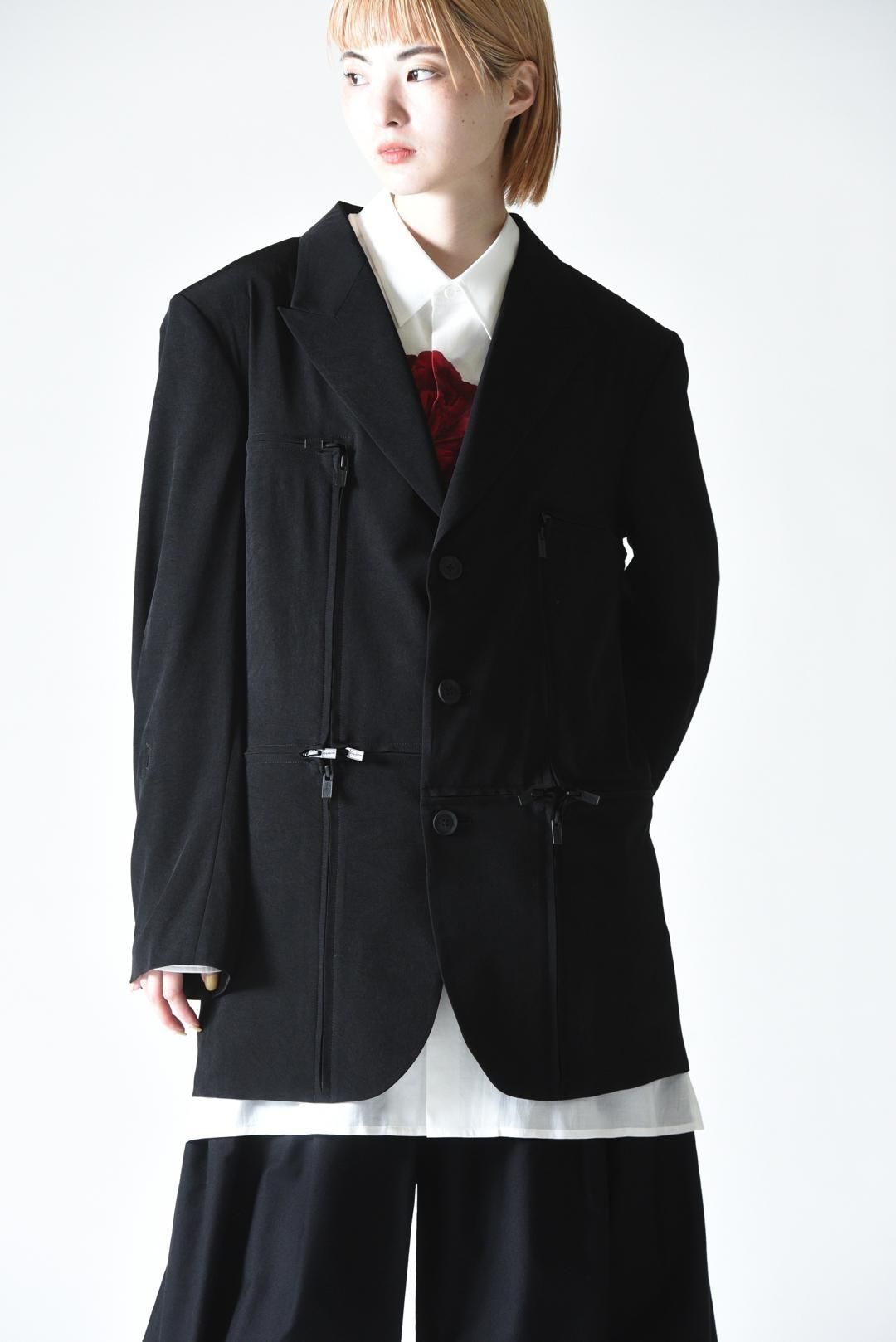 yohji yamamoto pour homme ジャケット　トリアセテート Yohji Yamamoto POUR HOMME トリアセテートタキシードクロス