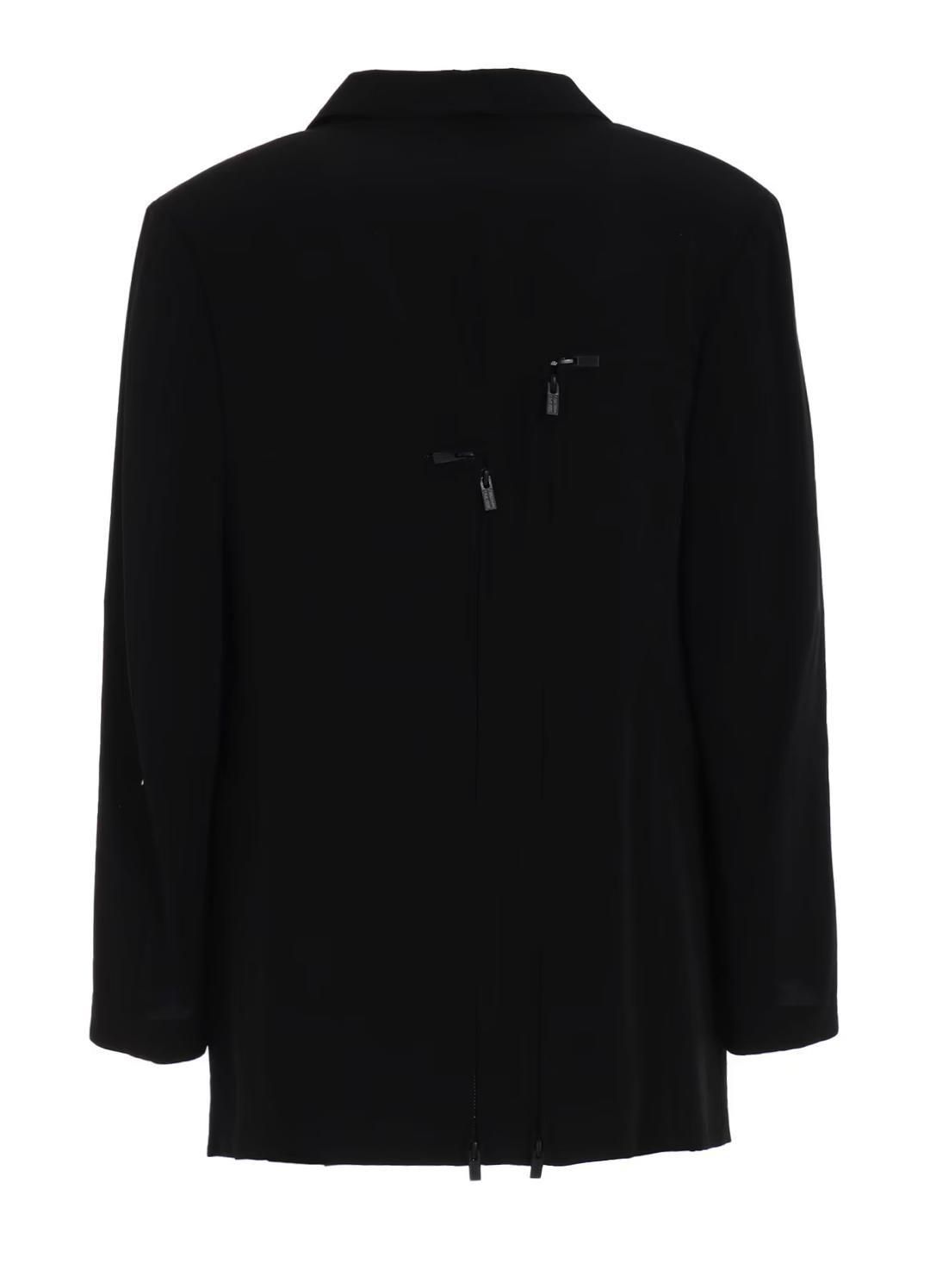 トリアセGG ジャケット Yohji Yamamoto POUR HOMME トリアセテートタキシードファスナー