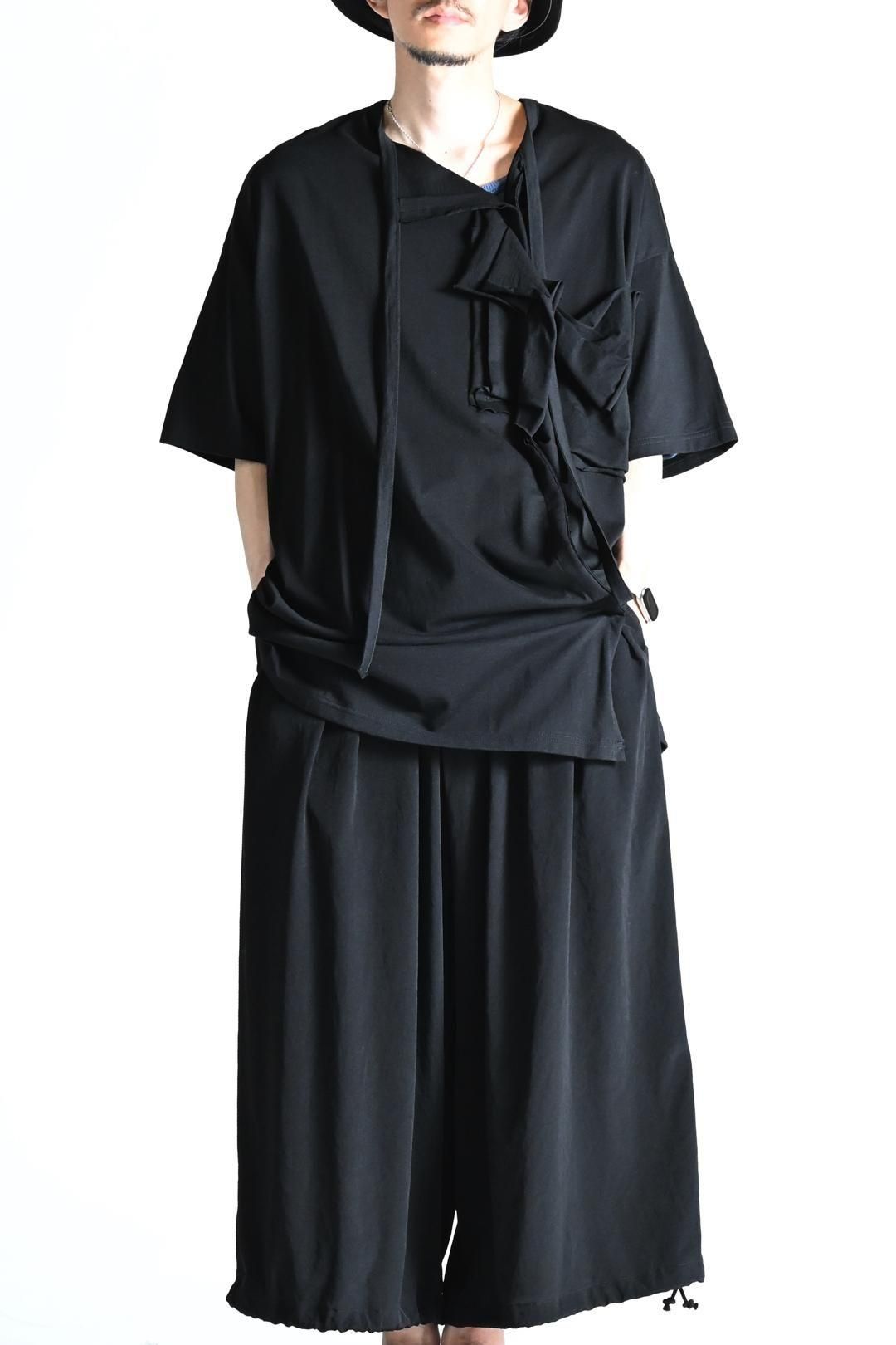 ◎極美品 JOSEPH HOMME ブラック 総柄 希少XL 50 絹使用 1 Yohji Yamamoto POUR HOMME カットオフ二重ピークドラペルコート