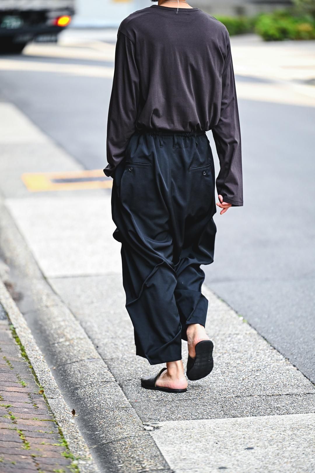 Yohji Yamamoto POUR HOMME ウールギャバジンランダムタック