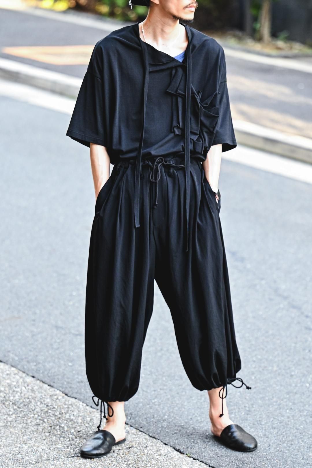 Yohji Yamamoto POUR HOMME トリアセテートタキシードバルーンパンツ