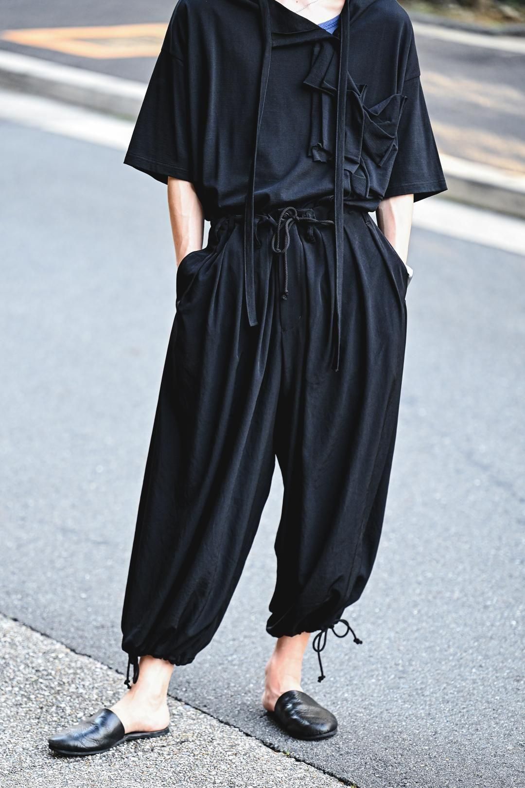 Yohji Yamamoto POUR HOMME トリアセテートタキシードバルーンパンツ