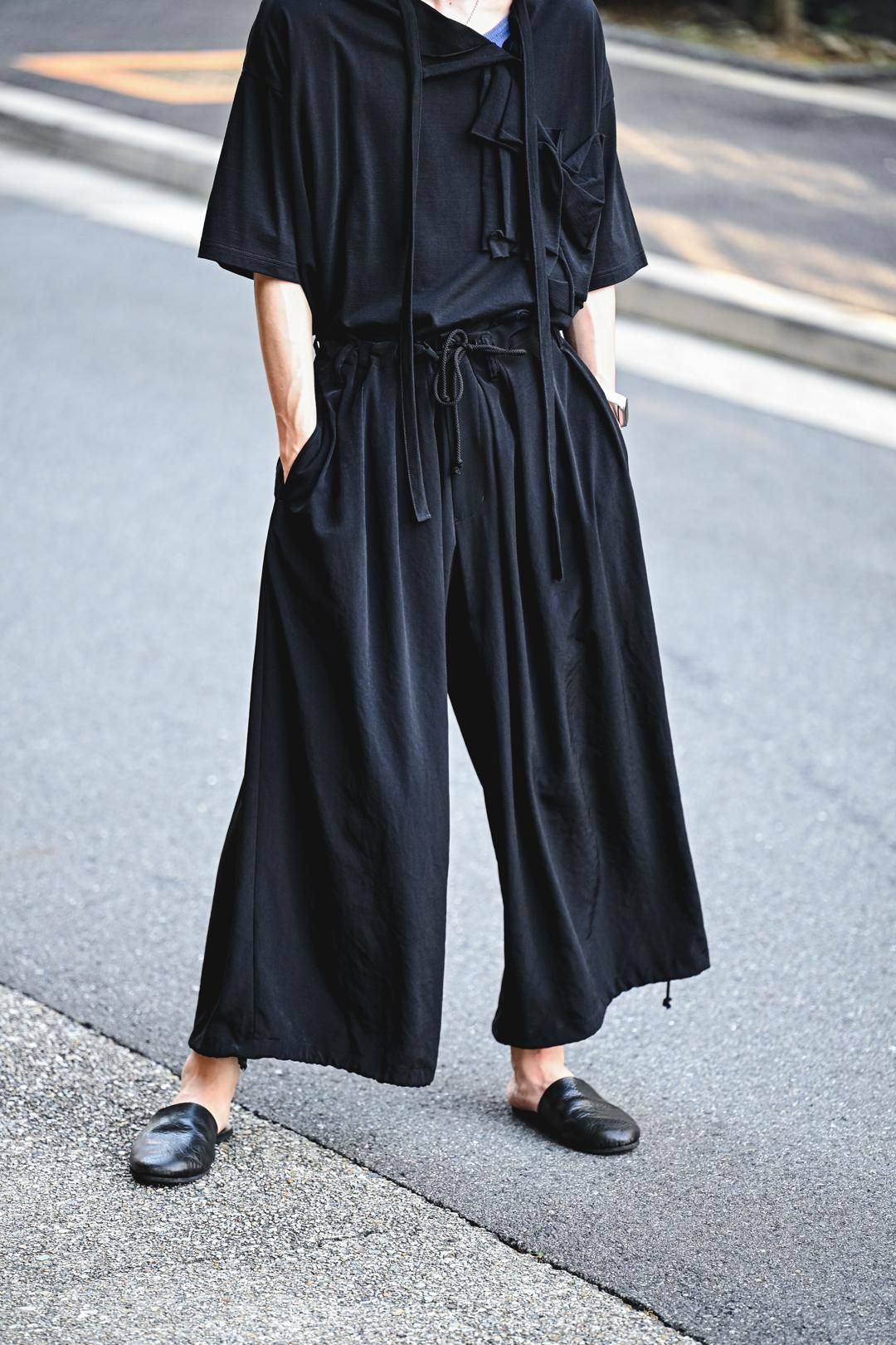 Yohji Yamamoto POUR HOMME トリアセテートタキシードバルーンパンツ