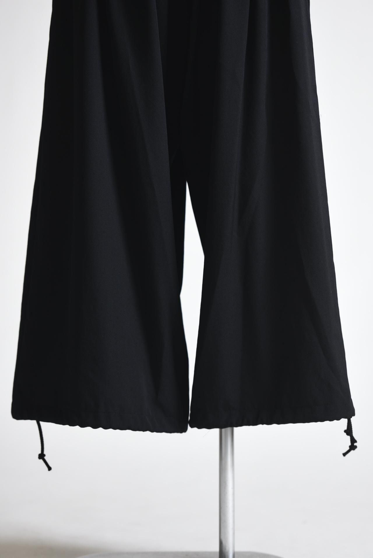 Yohji Yamamoto 2017ss パンツ ウールギャバジン Yohji Yamamoto POUR HOMME ウールギャバジンランダムタック