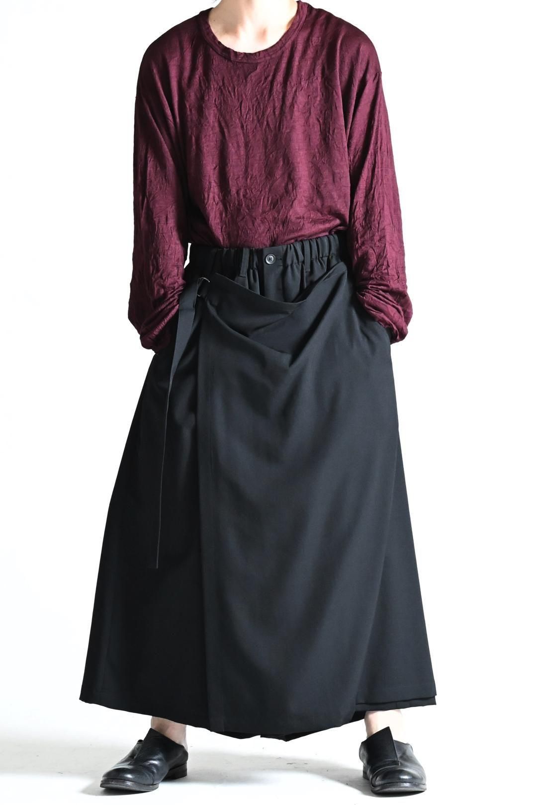 Yohji Yamamoto pour homme ウールギャバラップ パンツ Yohji Yamamoto POUR HOMME ウールギャバジンラップパンツ - Ka