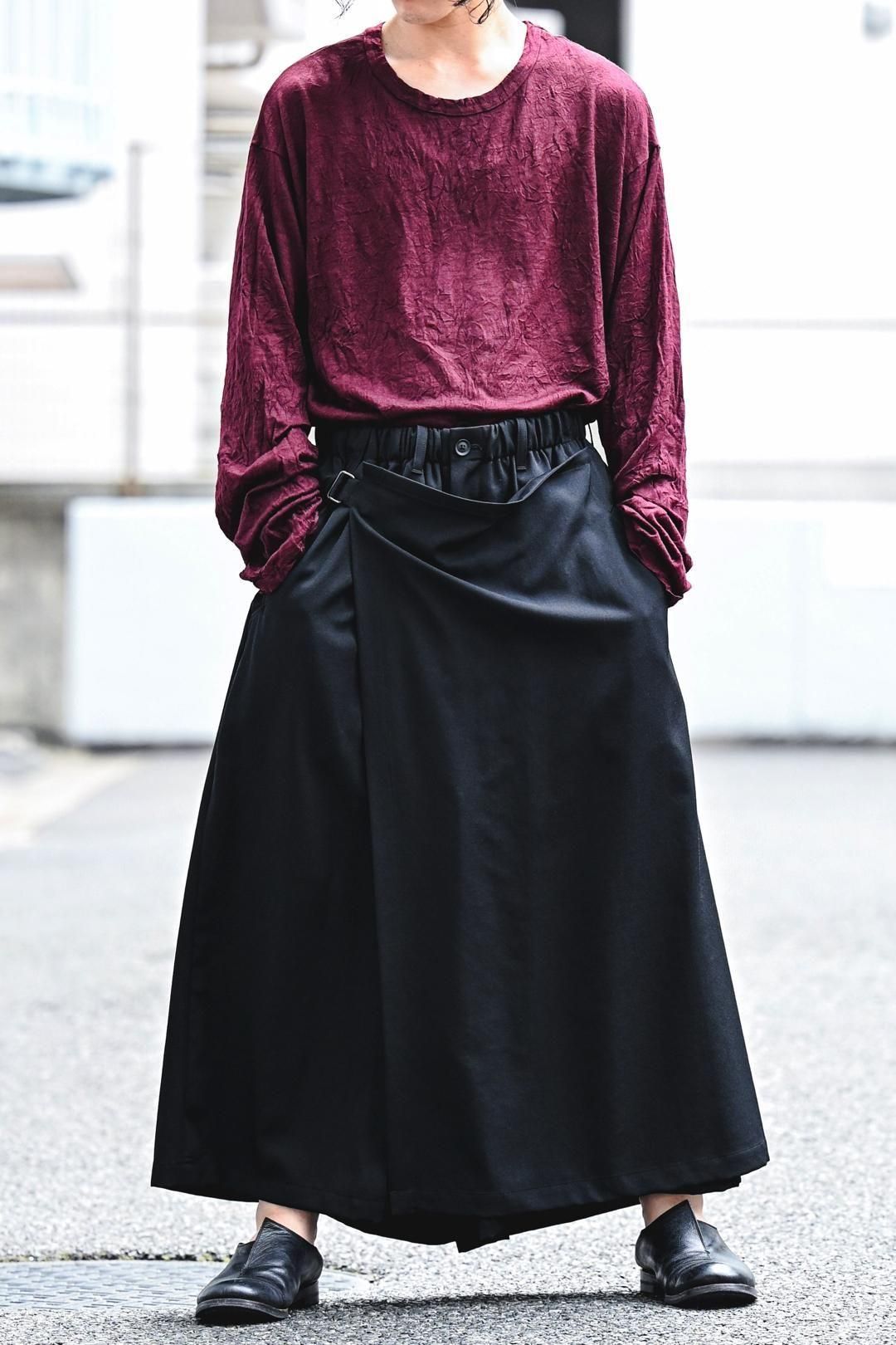 Yohji Yamamoto pour homme ウールギャバラップ パンツ Yohji Yamamoto POUR HOMME ウールギャバジンラップパンツ - Ka