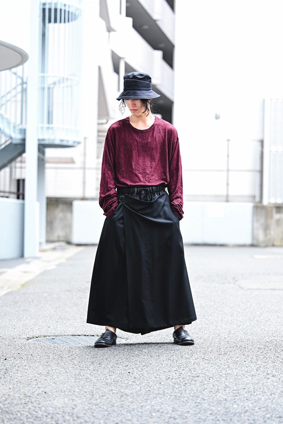 Yohji Yamamoto POUR HOMME ウールギャバジンラップパンツ - Ka