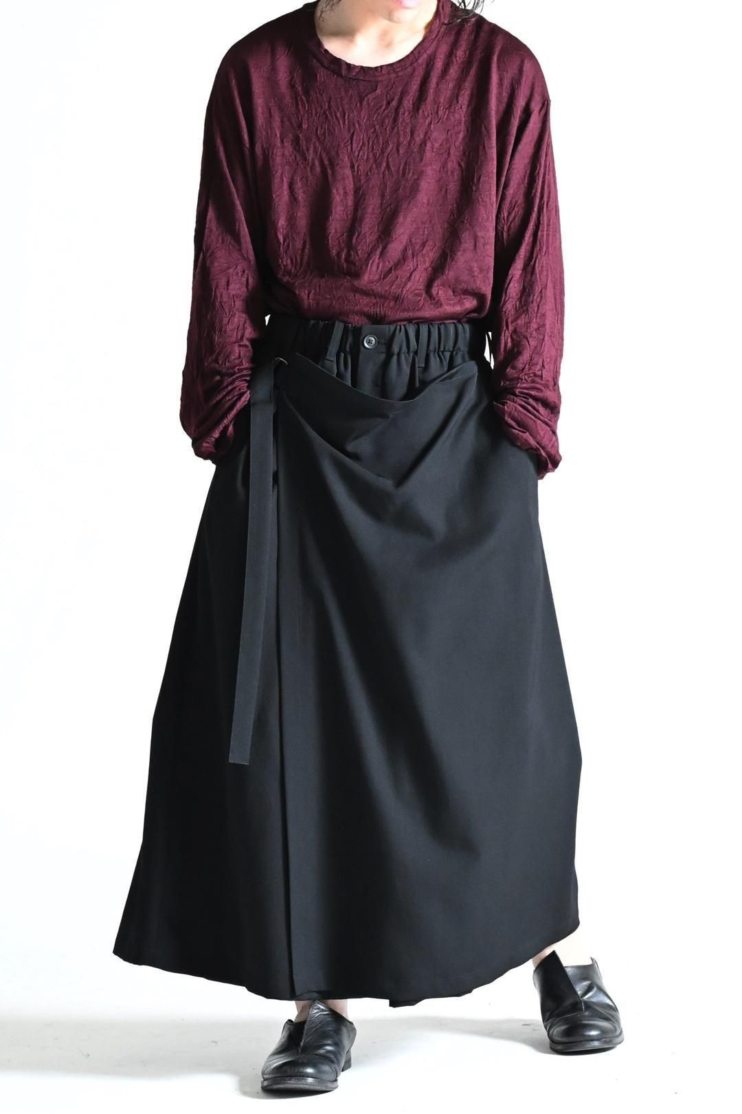 yohji yamamoto pour homme ウールギャバジンラップパンツ Yohji Yamamoto POUR HOMME ウールギャバジンラップパンツ - Ka