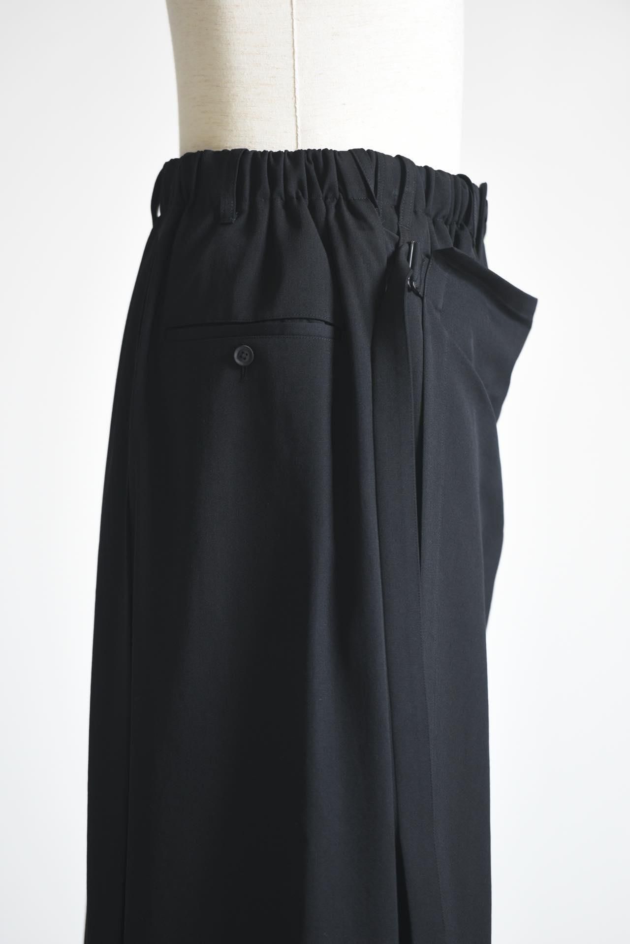 Yohji Yamamoto POUR HOMME ウールギャバジンラップパンツ - Ka na ta