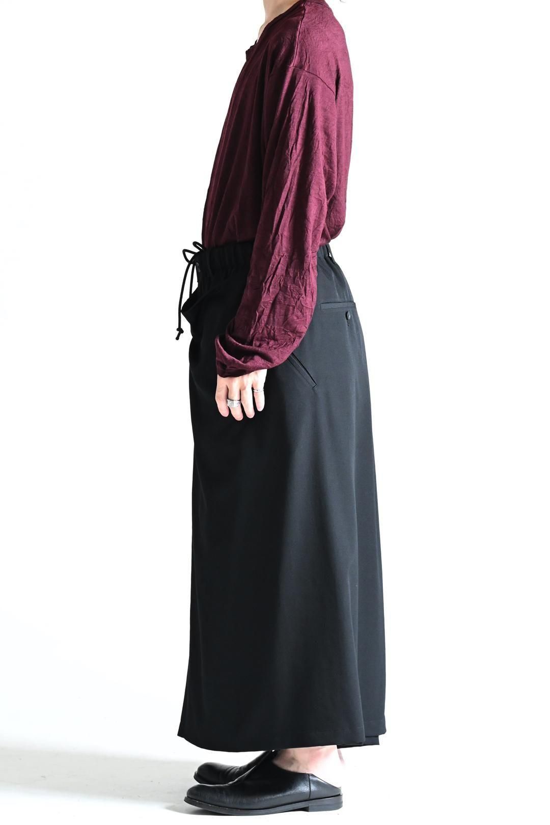 Yohji Yamamoto POUR HOMME ウールギャバジンラップパンツ - Ka na ta