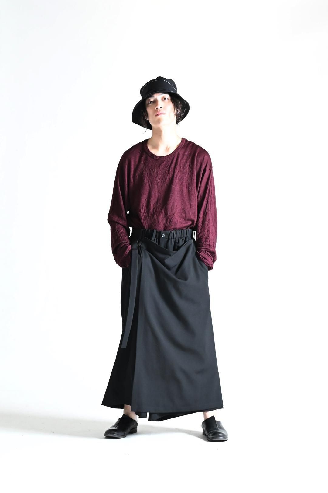 Yohji Yamamoto POUR HOMME ウールギャバジンラップパンツ - Ka