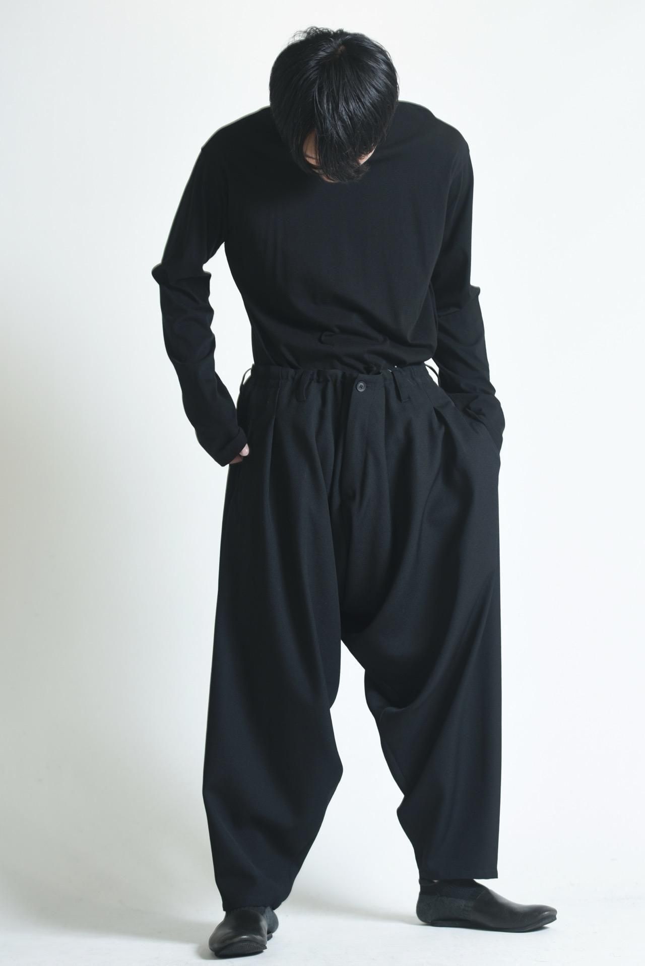 Yohji Yamamoto POUR HOMME アーミーギャバジンドレープパンツ - Ka na