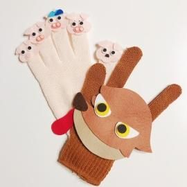 5匹のこぶた♪ - amicoの手袋シアター