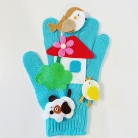 mimi様オーダー品　かわいいかくれんぼ指人形　保育 かわいいかくれんぼ♪ - amicoの手袋シアター