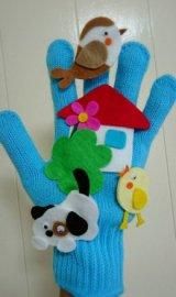 かわいいかくれんぼ♪ - amicoの手袋シアター