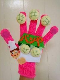 パン屋に5つのメロンパン♪ - amicoの手袋シアター