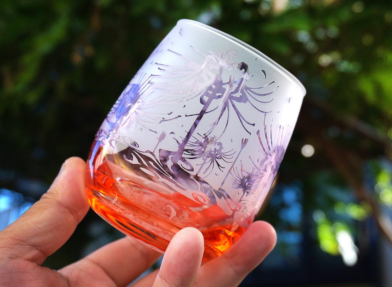 彼岸燦花【紅菖蒲/宍黄金】 - crafterior / クラフテリア 硝子工芸店