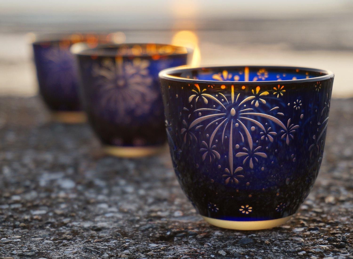 晩夏の花火杯 | 線香花火のお猪口 - crafterior / クラフテリア