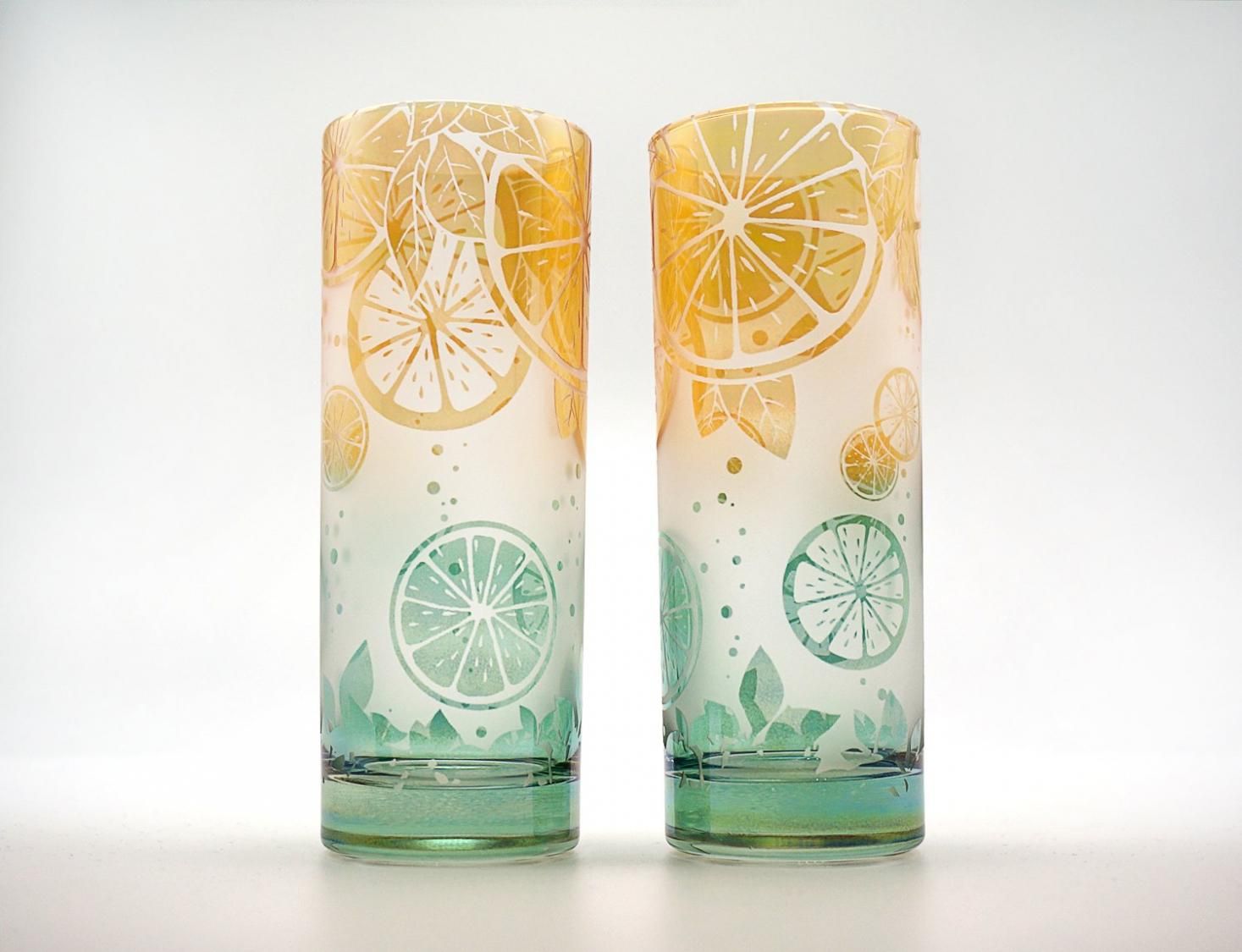 レモネライムタンブラー | Citrus - crafterior / クラフテリア 硝子工芸店