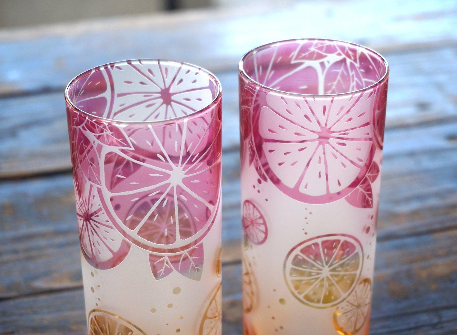 レモネグレープタンブラー | Sunset - crafterior / クラフテリア 硝子