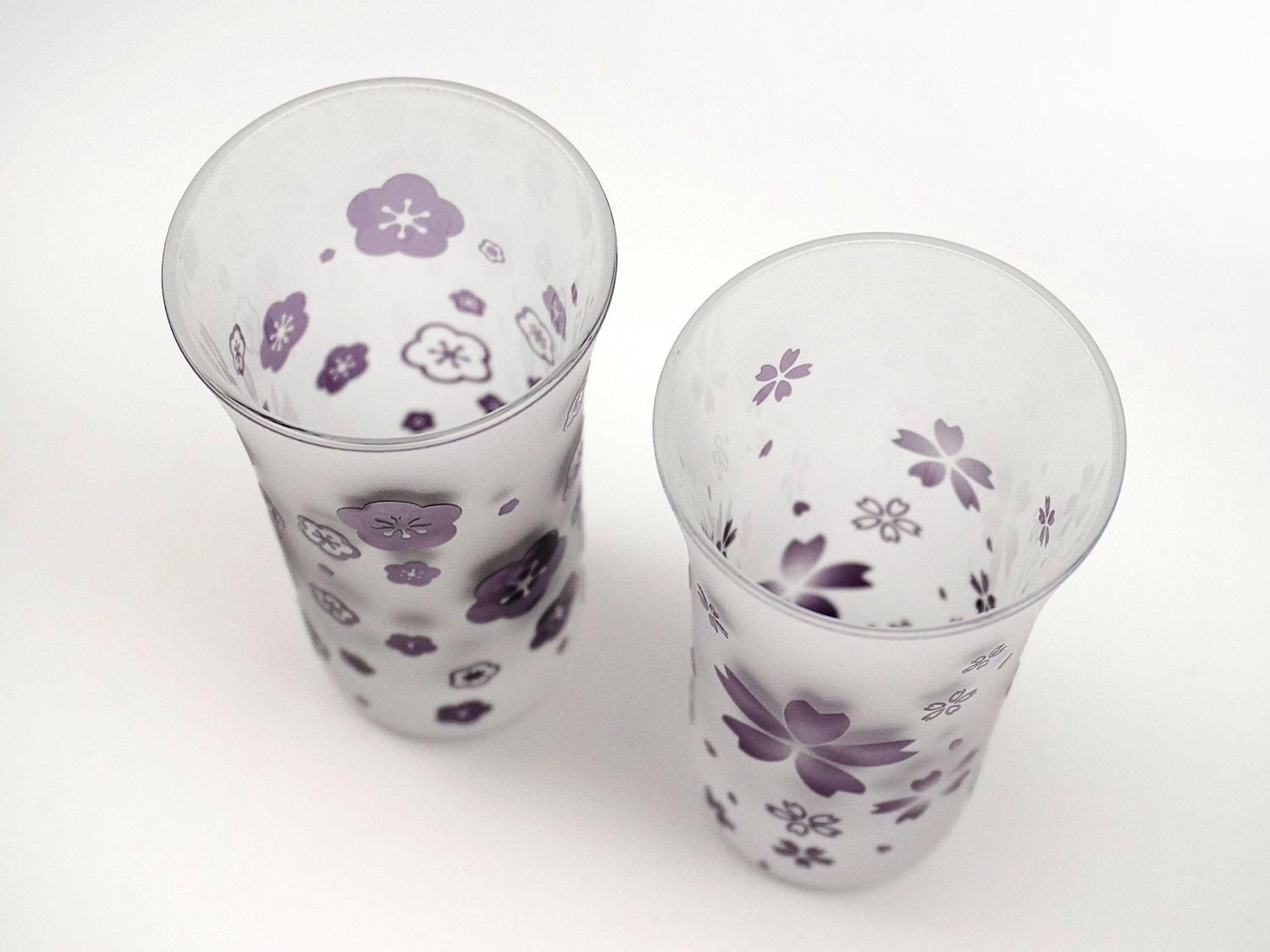 迎春の梅桜【紫苑】 - crafterior / クラフテリア 硝子工芸店