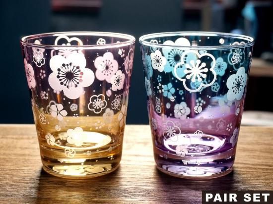 梅花抄・泡沫 | ペアセット - crafterior / クラフテリア 硝子工芸店