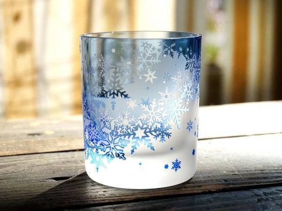 BlueSnow【青藍】| ロックグラス - crafterior / クラフテリア 硝子工芸店