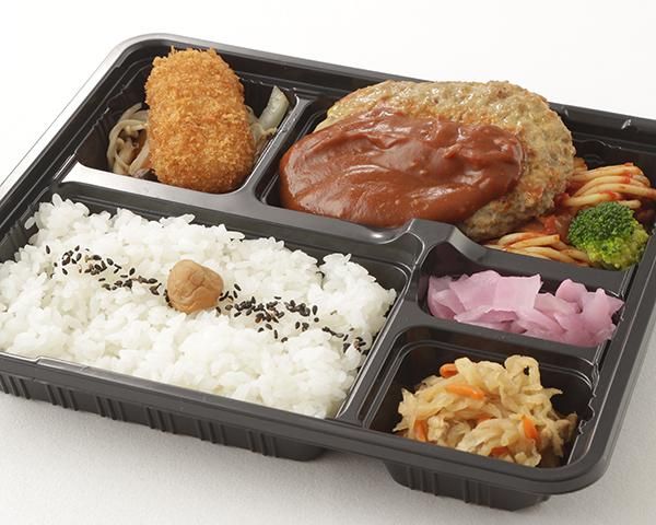 粗挽きハンバーグ弁当 都内での仕出し弁当 宅配弁当なら寅次郎 粗挽きハンバーグ弁当 都内での仕出し弁当 宅配弁当なら寅次郎