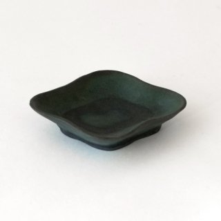 平野日奈子　コバルト釉菱形豆皿