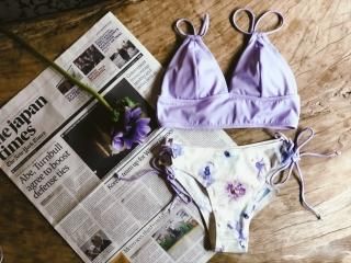 original designlavender Flower Bikini(KRD0012)
