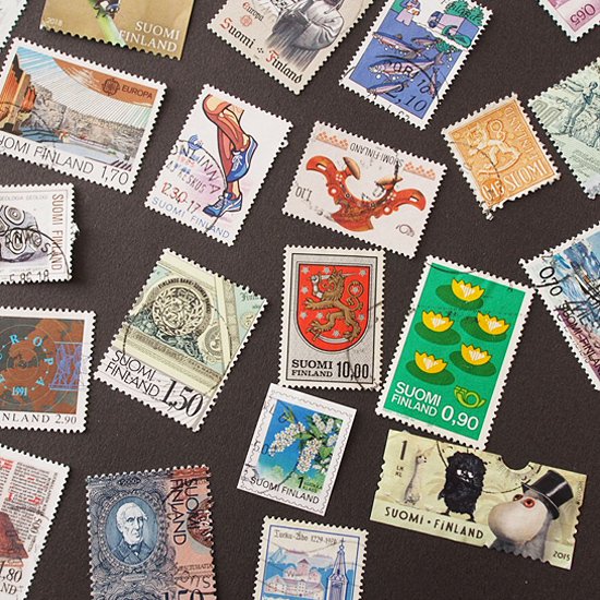 フィンランドの古切手 A/いろいろな切手56枚 - 北欧雑貨・北欧食器と