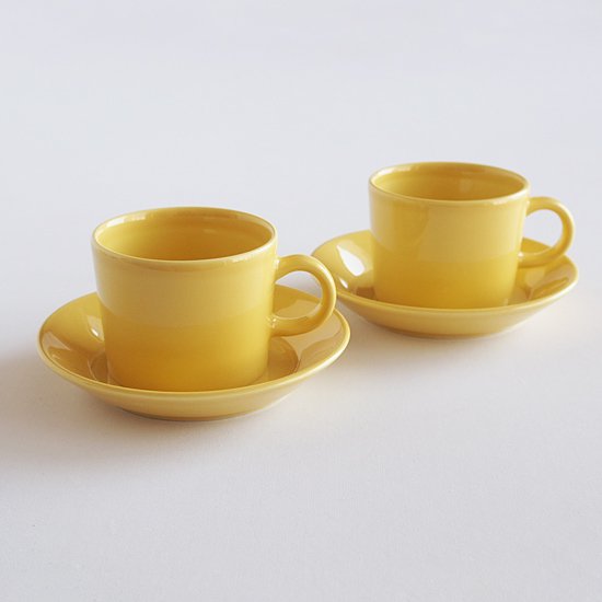 iittala/イッタ●ティーマ●イエロー●コーヒーカップ&ソーサー2客セット②