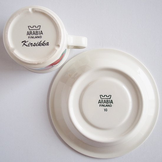 純正品特価 ムラサキ様　ARABIAアラビア　キルシッカ　kirsikka カップ&ソーサー 食器