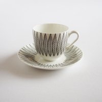 Gustavsberg/グスタフスベリ Salix コーヒーカップ＆ソーサー/ブラック
